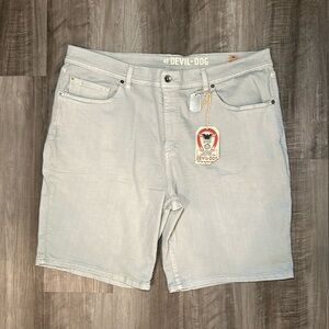 Devil-Dog Dungarees Slim Straight Denim Shorts - 40